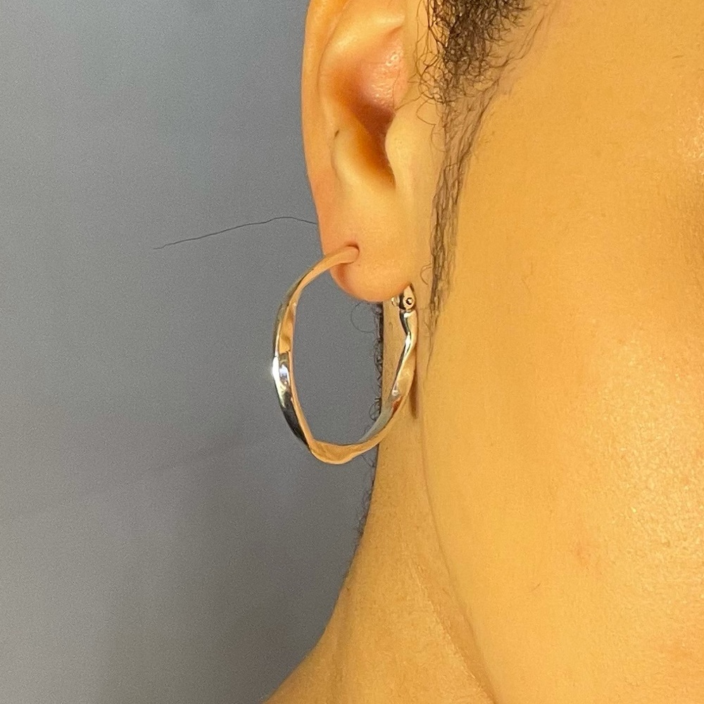 Silver Work Hoop